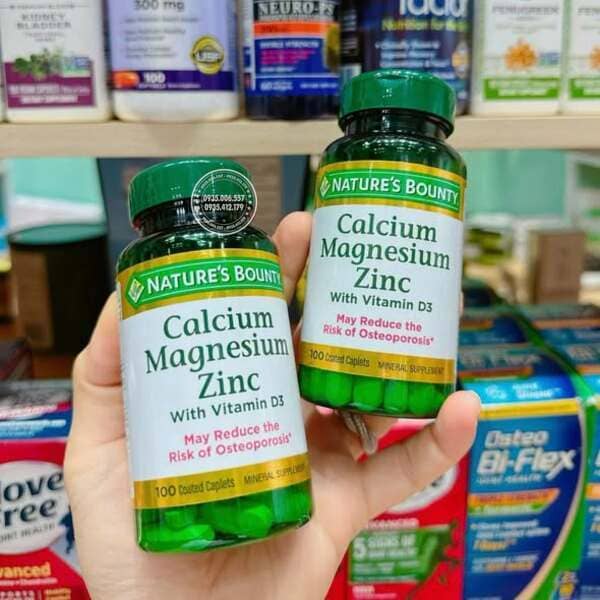 Viên uống Nature’s Bounty Calcium Magnesium Zinc With D3 100 viên của Mỹ Có Tác Dụng Gì?