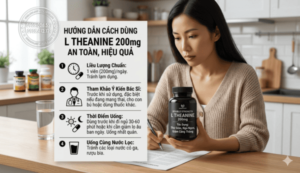 Thuốc Double Strength L Theanine 200mg Review: Công Dụng Thật Hay PR?