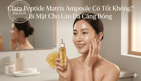 Clara Peptide Matrix Ampoule có tốt không? Bí mật cho làn da căng bóng
