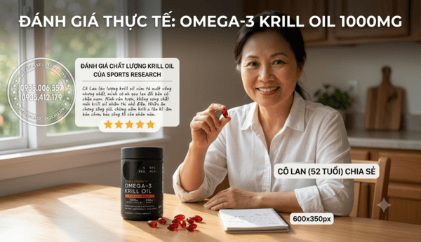Sports Research Krill Oil 1000mg Review Từ Người Dùng Thực Tế