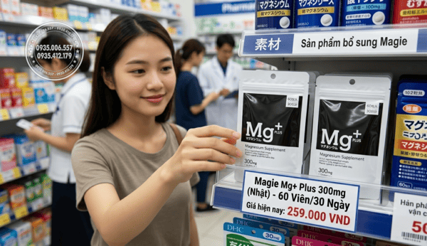 Magie Mg+ Plus 300mg của Nhật giá bao nhiêu hiện nay?